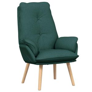 vidaXL fotoliu Verde &icirc;nchis 69 x 74 x 93 cm Țesătură și Plywood