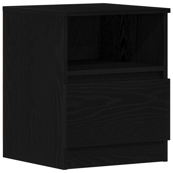 vidaXL Dulap de noapte Stejar negru 40 x 40 x 50 cm Lemn compozit