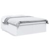 vidaXL Cadru de pat, alb, 150x200 cm, lemn prelucrat