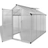 vidaXL Seră din aluminiu ranforsat cu cadru la bază, 4,6 m&sup2;