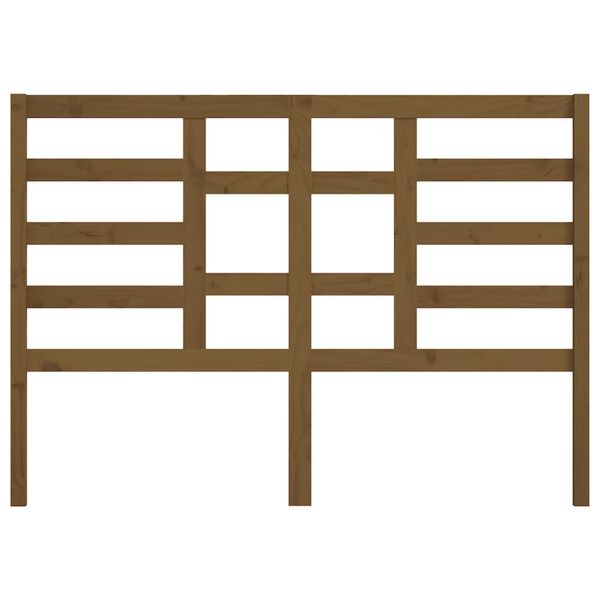 vidaXL Tăblie de pat, maro miere, 126x4x104 cm, lemn masiv de pin