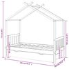vidaXL Cadru pat copii cu sertar gri &icirc;nchis 80x160 cm lemn masiv pin