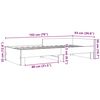 vidaXL Cadru de pat, gri sonoma, 90x190 cm, lemn prelucrat