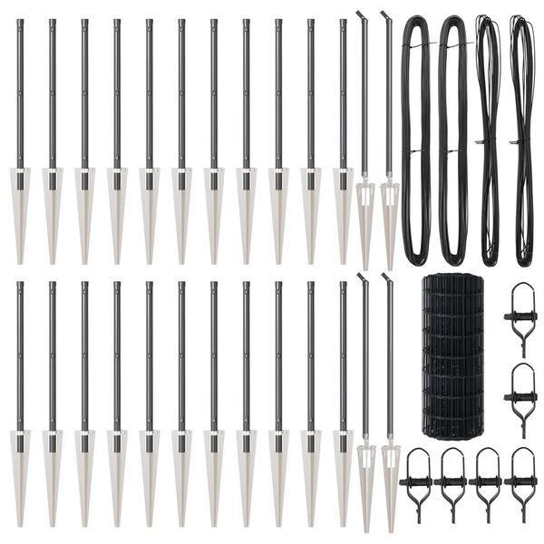 vidaXL Gard cu St&acirc;lp Gri 0,4 x 50 m Oțel și PVC