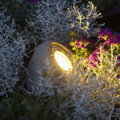 Luxform Lampă de grădină LED "Tatra", gri, formă de piatră