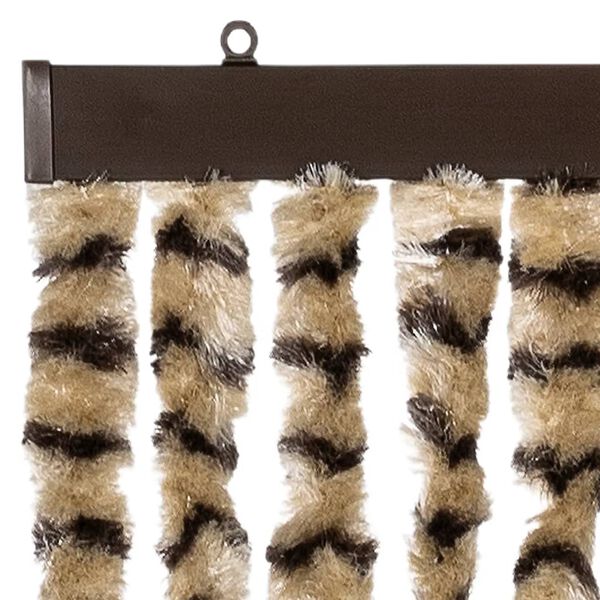 vidaXL Perdea pentru insecte, bej și maro, 118x220 cm, chenille