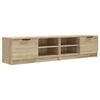 vidaXL Comodă TV, 2 buc., stejar sonoma, 80x35x36,5 cm, lemn prelucrat