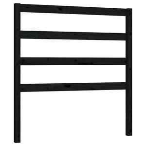 vidaXL Tăblie de pat, negru, 106x4x100 cm, lemn masiv de pin