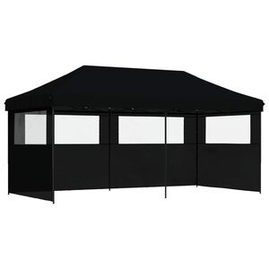 vidaXL Cort pentru Petreceri 292 x 580 x 315 cm Negru Material Oxford
