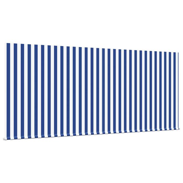 vidaXL Cortina Retractabilă Albastru și Alb 300 x 200 cm
