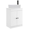 vidaXL Mobilă de baie cu chiuvetă Alb 54 x 35 x 83 cm Lemn prelucrat