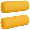 vidaXL Perne Bolster 2 pcs Galben Deschis &Oslash; 25 x 70 cm