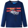 vidaXL Tricou copii m&acirc;neci lungi, bleumarin, 104