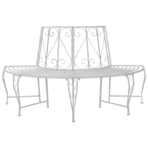 vidaXL Bancă cu arbori 4-Număr de locuri 160 x 80 x 89 cm Oțel