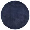 vidaXL Covor shaggy cu pom &icirc;nalt, NAVARRA, bleumarin, 100x100 cm