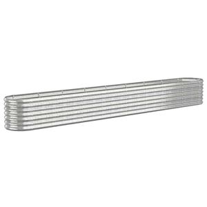 vidaXL Strat &icirc;nălțat grădină 332x40x36 cm oțel galvanizat