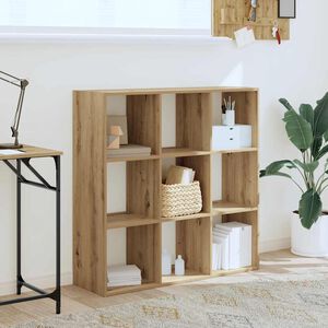 vidaXL Bibliotecă, stejar artizanal, 102x32x102 cm, lemn prelucrat