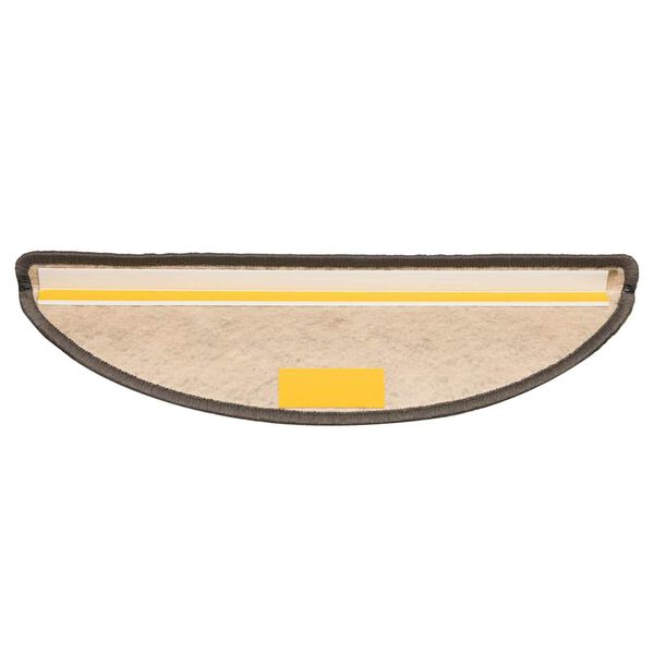 vidaXL Covorașe scări autoadezive 15 buc. gri/bej deschis sisal