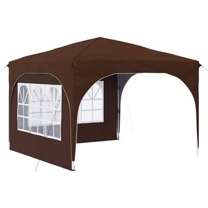vidaXL Cort de Petrecere Pop-up 290 x 290 x 245 cm Maro