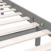 vidaXL Cadru de pat, gri, 200x200 cm, lemn masiv de pin