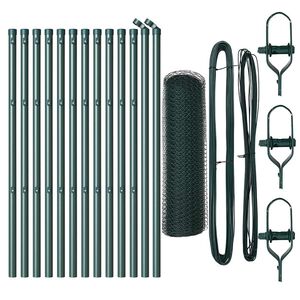 vidaXL Fixare pentru gard hexagonal 25 x 0,8 m Oțel cu strat de PVC