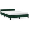 vidaXL Cadru de pat fără saltea verde &icirc;nchis 120x190 cm catifea