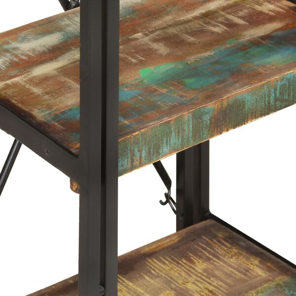 vidaXL Bibliotecă cu 3 rafturi, 40x30x80 cm, lemn masiv reciclat