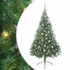 vidaXL Pom de Crăciun artificial pre-iluminat Verde 210 cm PVC