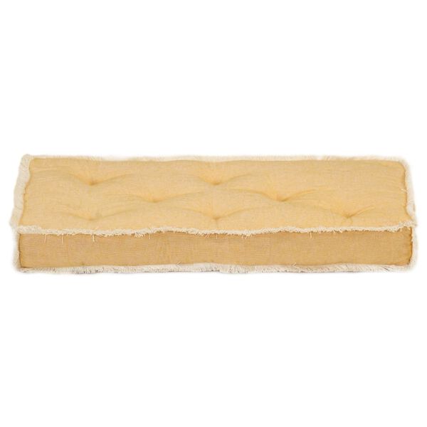 vidaXL Pernă pentru canapea din paleți, galben, 73 x 40 x 7 cm