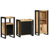 vidaXL Set de mobilier pentru baie cu sertar 3 pcs Lemn de mango solid