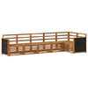 vidaXL Set canapea sectională 5 pcs natural Lemn Solid de Acacia