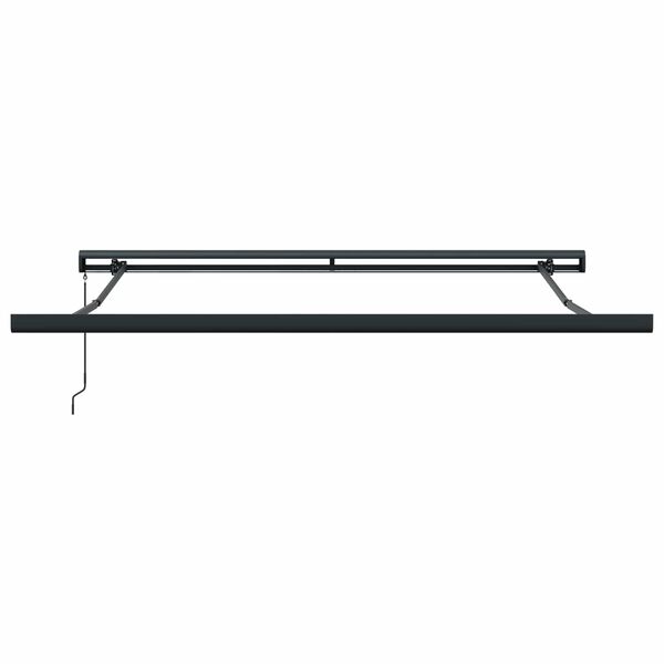 vidaXL Cortina Retractabilă Gri deschis 350 x 250 cm Stofă și Metal