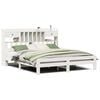 vidaXL Pat bibliotecă fără saltea maro ceruit 75x190 cm lemn masiv pin