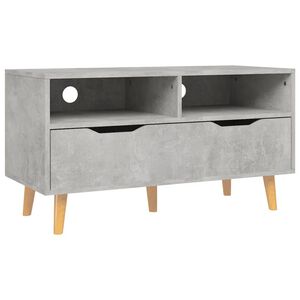 vidaXL Comodă TV, gri beton, 90x40x48,5 cm, lemn prelucrat