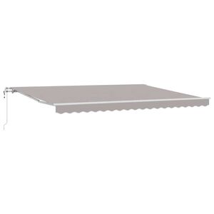 vidaXL Copertină retractabilă Gri deschis 450 &times; 350 cm