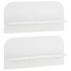 vidaXL Raft de perete 2 buc. Alb 80.5 x 13.5 x 37.5 cm Lemn prelucrat