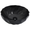 vidaXL Chiuvetă de baie, negru, 46 x 17 cm, ceramică