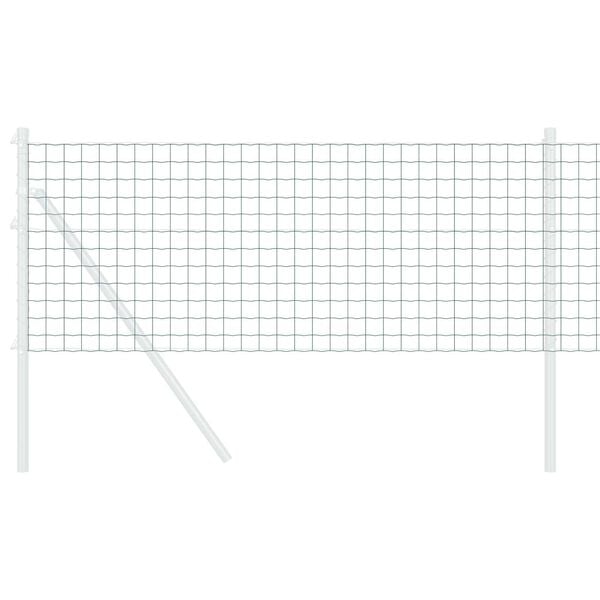 vidaXL Gard Euro Verde 0.8 x 10 m Fier acoperit cu PVC