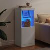vidaXL Servantă cu lumini LED, alb, 41x37x100 cm