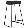 vidaXL Scaune de bar 2 buc Negru 45x40x62 cm lemn masiv de mango