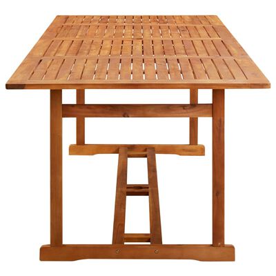 vidaXL Set de masă pentru grădină, 9 piese, lemn masiv de acacia