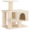 vidaXL Copac pentru pisici cu st&acirc;lpi de zg&acirc;riere din sisal Crem 96 cm