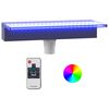 vidaXL Deversor de cascadă cu LED-uri RGB, acrilic, 45 cm