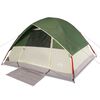 vidaXL Cort de camping cupolă pentru 6 persoane, verde, impermeabil