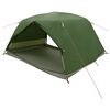 vidaXL Cort de backpacking 4 persoană Verde