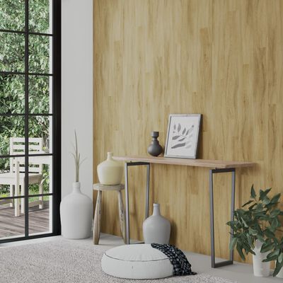 vidaXL Panouri de perete aspect lemn, maro, 2,06 m², PVC