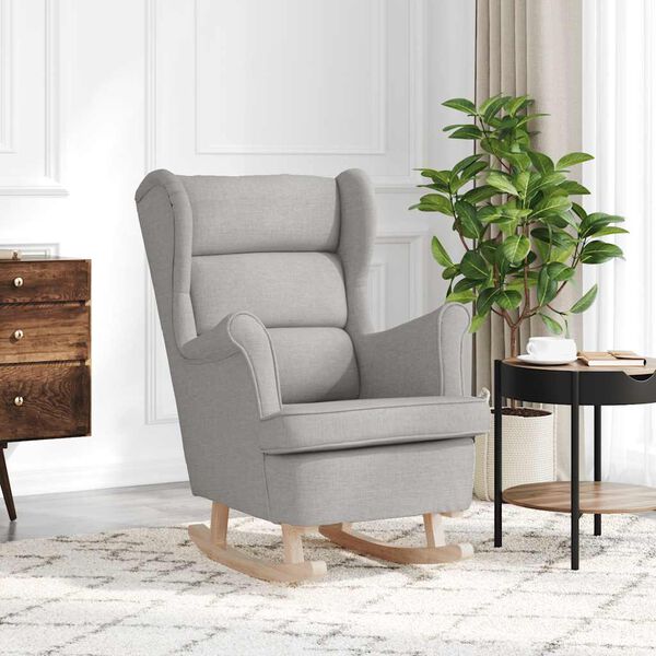 vidaXL Scaun balansoar, gri nor, 74x90x102 cm, material textil