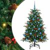 vidaXL Brad de Crăciun artificial Verde 150 cm PVC și metal și plastic