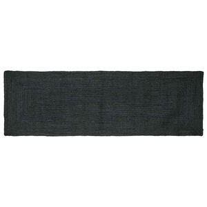 vidaXL Covor de zonă Gri &icirc;nchis 80 x 300 cm Iută