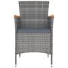vidaXL Set mobilier de grădină cu perne, 11 piese, gri